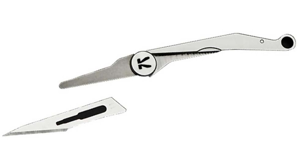 Klarus S1 Ti-Scal Titanium Folding Knife, Medical-Grade Titanium, Nano Slim-X Change Blade, Silver, S1-TI-SCAL