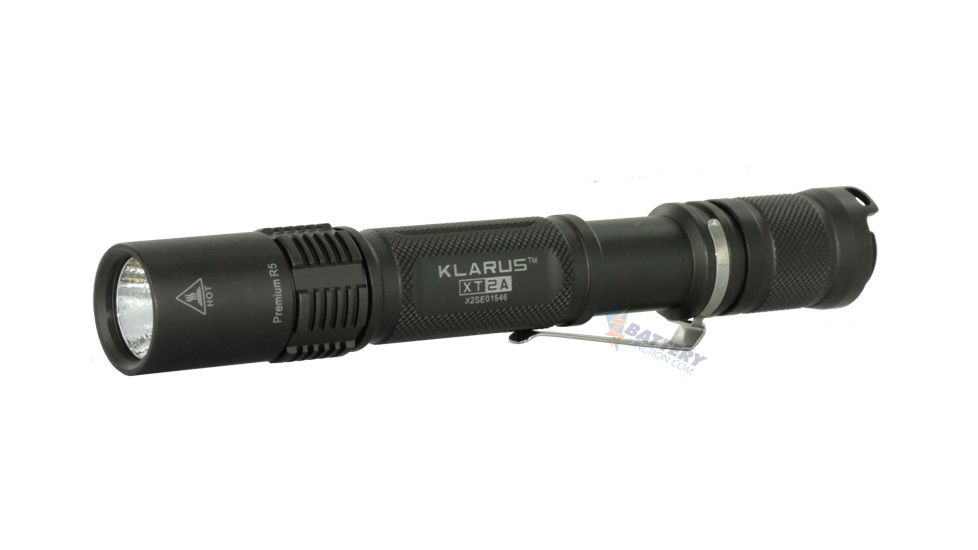 Klarus XT2C LED Flashlight with CREE XM-L T6 LED 470 Lumens - Dark Grey Finish - Uses 2 x CR123A Batteries or 1 x 18650 or 2 x 16340 KLARUS-XT2C