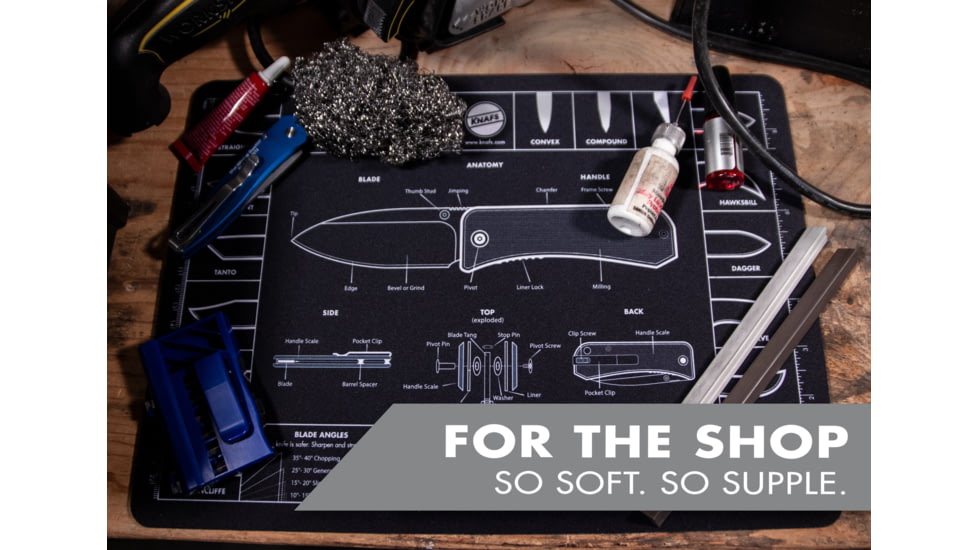 Knafs Shop Mat/Mouse Pad, 14x10in, Black, KNAFS-00003