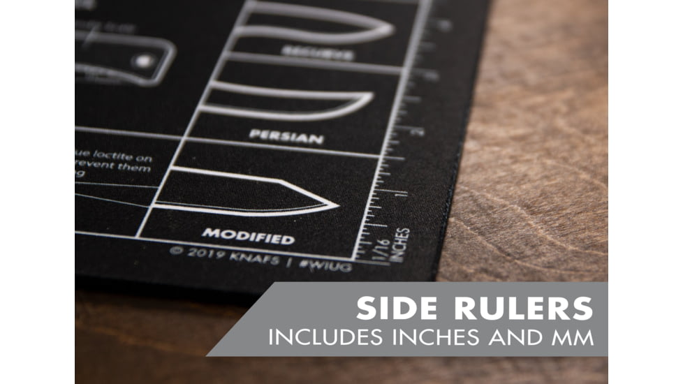 Knafs Shop Mat/Mouse Pad, 14x10in, Black, KNAFS-00003