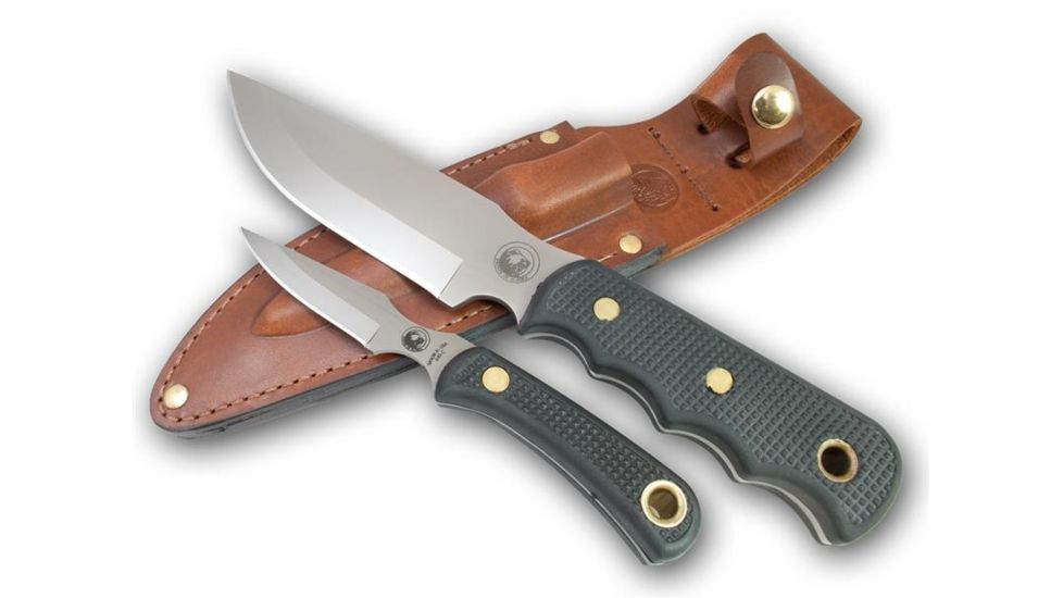 Knives of Alaska Bush Camp Cub Combo Suregrip Handle Knives, Black 00035FG