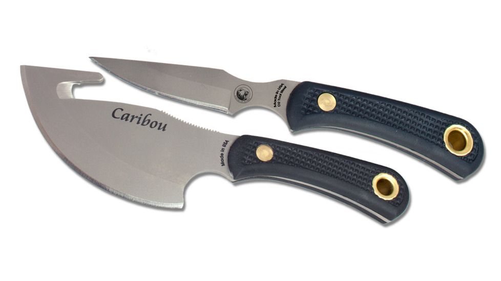 Knives of Alaska Caribou Cleaver Combo Set, Black, 00015FG