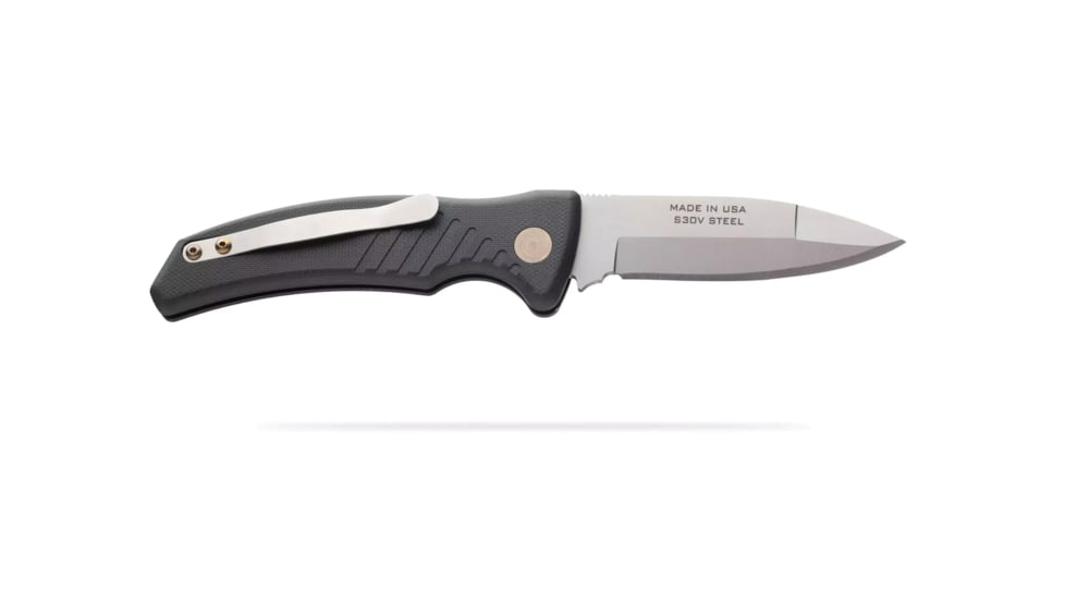 Knives of Alaska Eagle Auto Automatic Folding Knife, 2.9in, CPM MagnaCut Stainless Steel, Spear Point Blade, G10, Black Handle, 00957FG