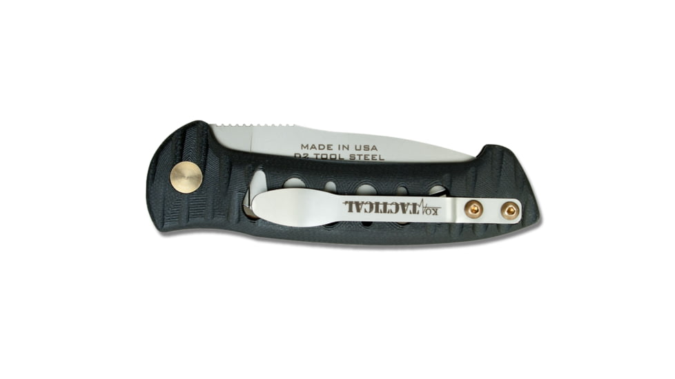 Knives of Alaska Strike Force S30V Automatic Folding Knife, G10 Handle, Serrated, Black, 00919FG
