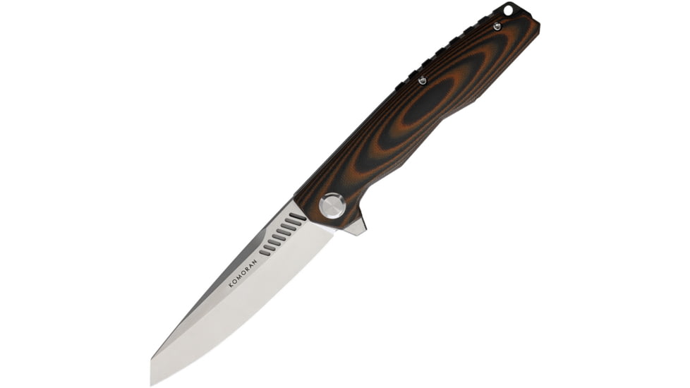 Komoran G10 Linerlock Folding Knife, Black and orange, Black and orange G10 handle, BF210631