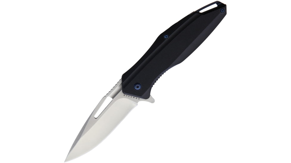 Komoran Linerlock G10 Folding Knife, Black, Black G10 handle, BF210638