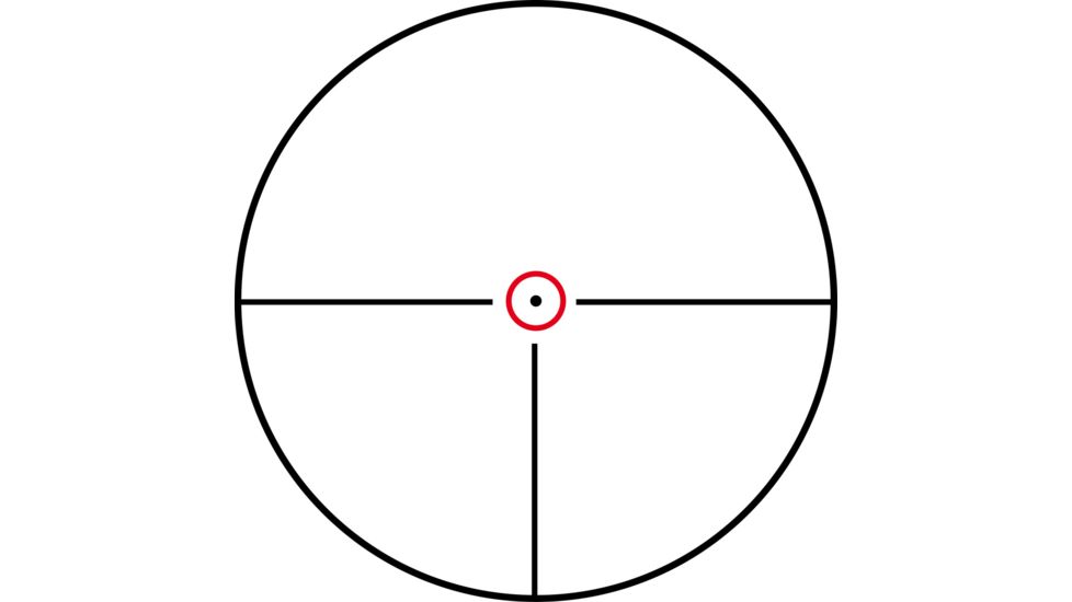 Konus 1-10x24mm Rifle Scope, 30mm, Circle-Dot Reticle, Black, 7183