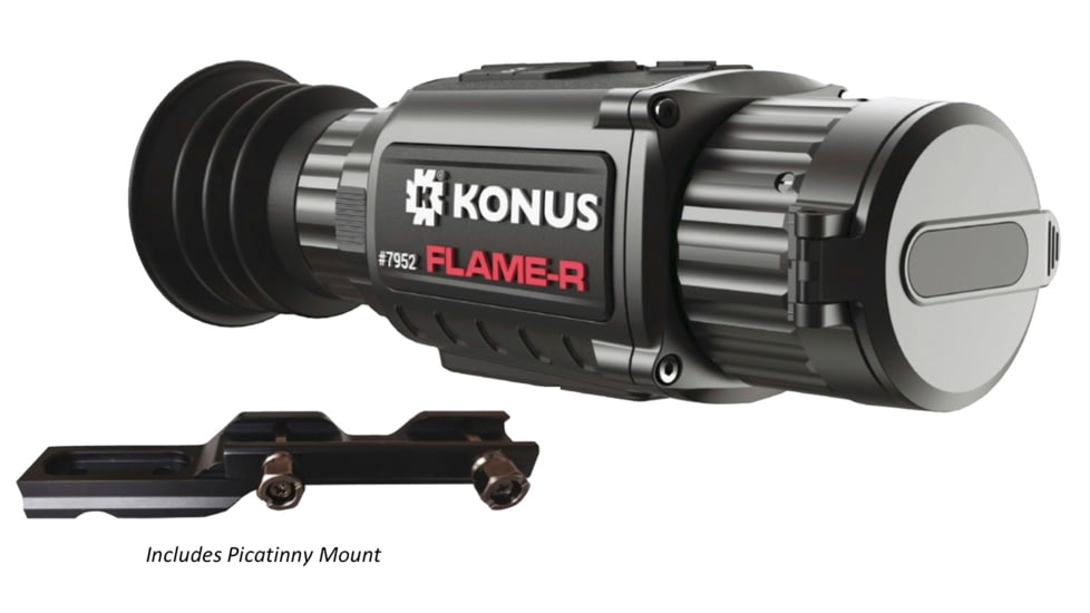 Konus 7952 Flame-R Thermal Rifle Scope Hand Held/Mountable Scope Black 2.5-20x
