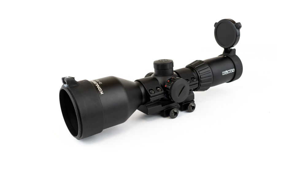 Konus Pro T30 Rifle Scope 3-12x50mm Illuminated Mil Dot Reticle Black