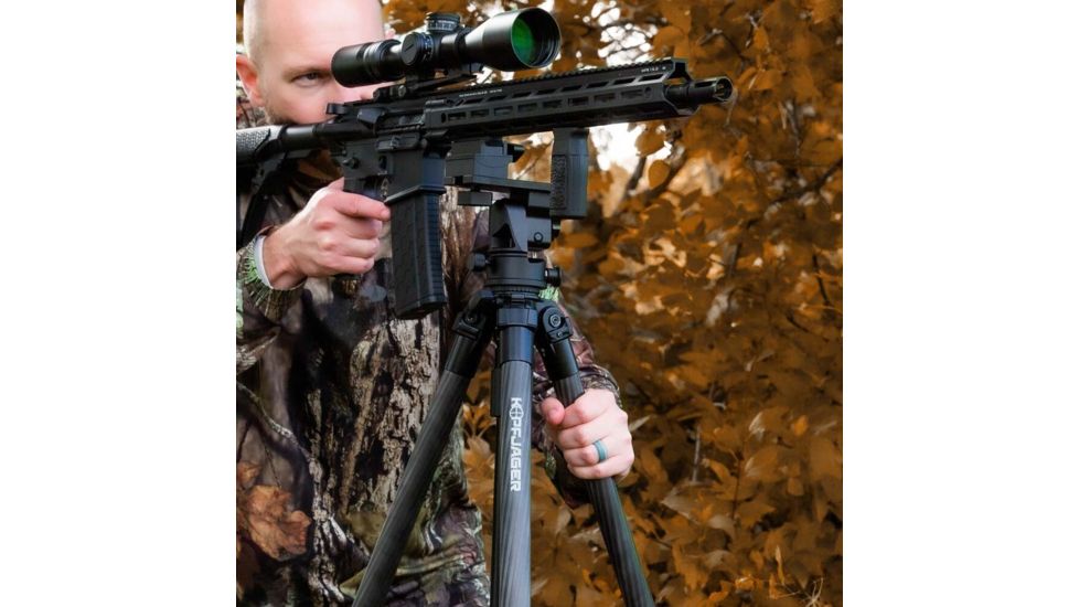 Kopfjager K800 CF Tripod w/ Reaper Rail, Black KJ85004K