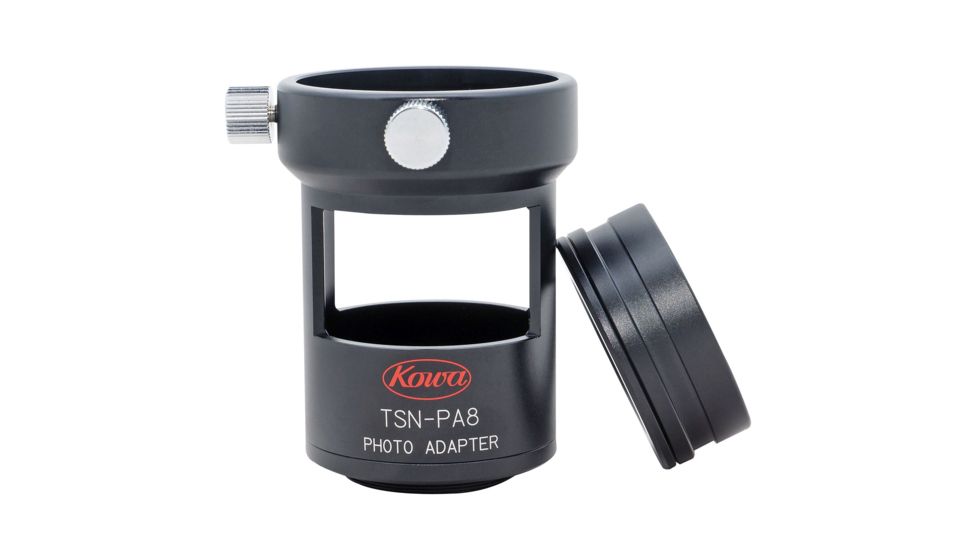 Kowa Photo Adapter for TSN-82SV/660M/600 Scopes and Zoom Eyepieces, Black, Small TSN-PA8