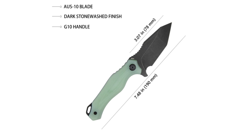 Kubey Golf EDC Fixed Blade Jade