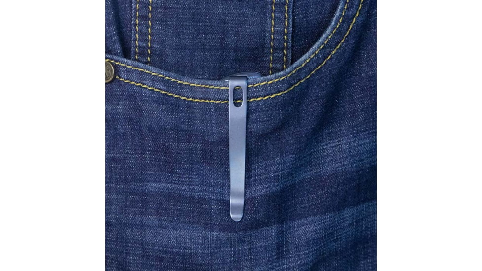 Kubey Tityus Blue Ti Folding Knife, 4.75in Closed, 3.38in Bead Blast 14C28N Sandvik SS Blade, Blue Textured Titanium Handle, KB360D