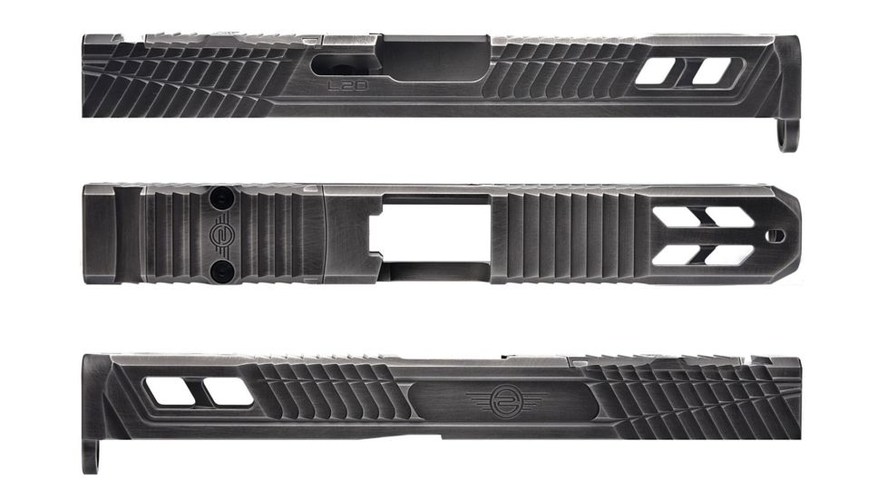 L2D Combat Catalyst Slide RMR Ready, Fits Glock 17 Gen 3,Battleworn Cerakote LD-S-C-173-BW