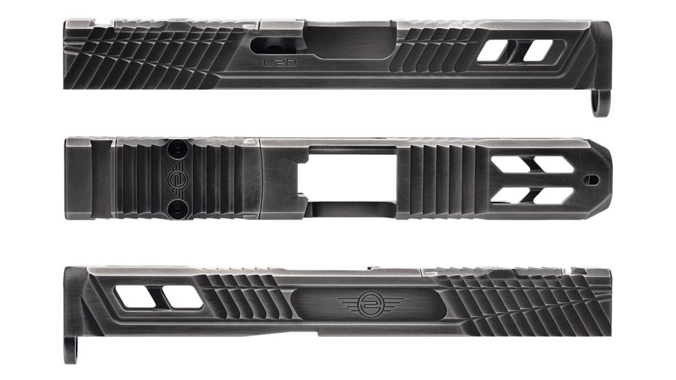 L2D Combat Catalyst Slide RMR Ready, Fits Glock 19 Gen 3, Battleworn Cerakote LD-S-C-193-BW