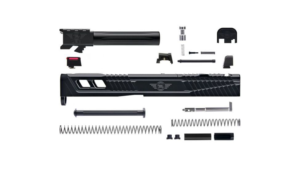 L2D Combat Complete Catalyst Upper Non-Threaded, Fits Glock 19 Gen 3, Black/Black, LD-CU-C-193-BLK-BLK