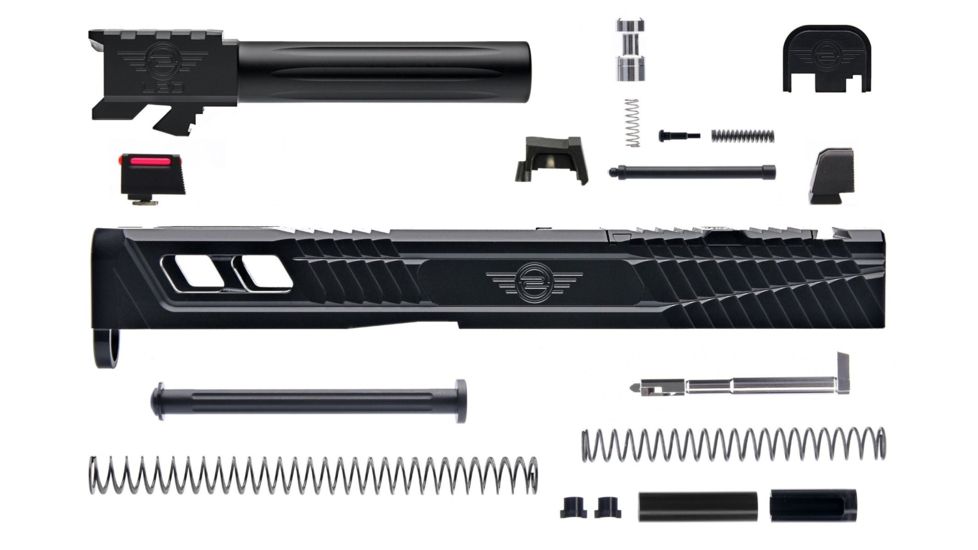 L2D Combat Complete Catalyst Upper Non-Threaded, Fits Glock 19 Gen 3, Black/Black LD-CU-C-193-F-BLK-BLK