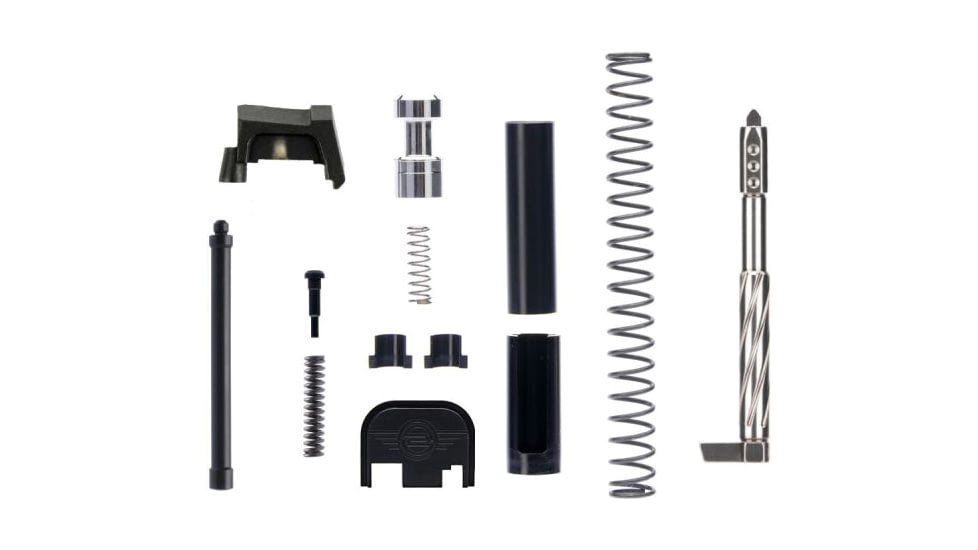 L2D Combat Enhanced Slide Parts Kit, Glock 9mm Gen 3-4, Black, LD-PK-ESP-9-BLK