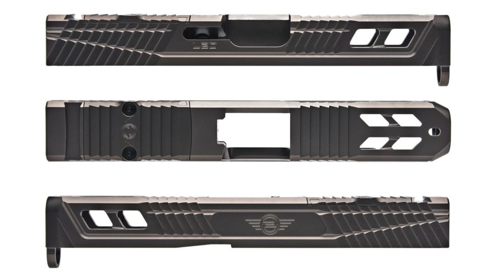 L2D Combat Glock 19 Gen3 Catalyst Slide, Graphite Gray, LD-S-C-193-GRP