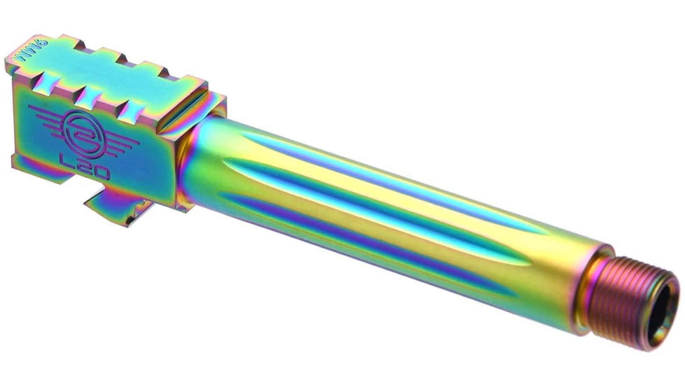 L2D Combat Precision Match Fluted/Threaded Barrel, Glock 19, Chameleon, LD-BBL-PM-19-FT-CML