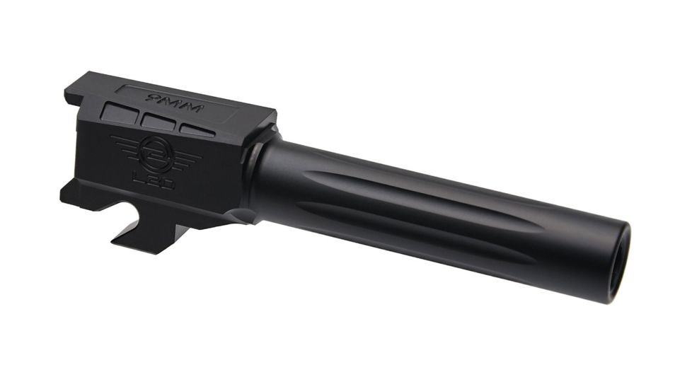 L2D Combat Precision Match Sig Sauer P320 Compact 9MM Fluted Barrel, Black LD-BBL-PM-320C-F-BLK