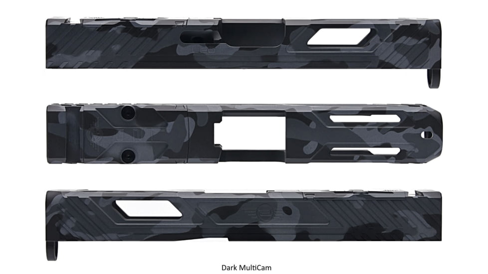 L2D Combat Tyton Slide RMR Ready, Fits Glock 17 Gen 3, Dark Multicam Cerakote, LD-S-T-173-DM