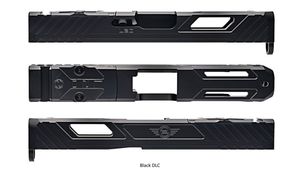 L2D Combat Tyton Slide RMR Ready, Fits Glock 17 Gen 3, DLC Black, LD-S-T-173-BLK