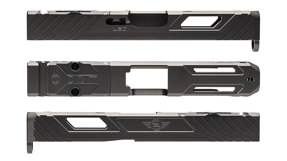 L2D Combat Tyton Slide RMR Ready, Fits Glock 17 Gen 3, Graphite PVD, LD-S-T-173-GRP