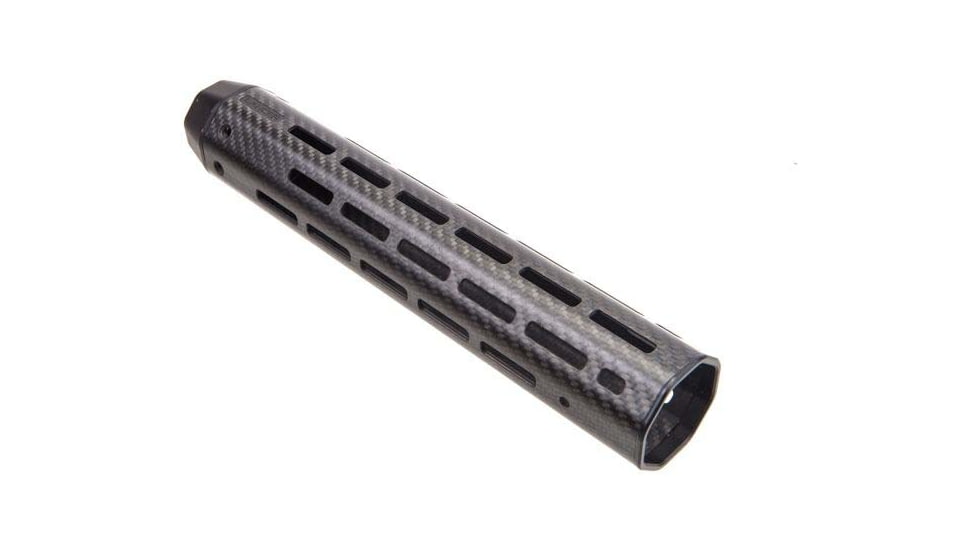 Lancer Systems LCH7 Octagon Carbon Fiber Handguard, 7.62mm, 7.2 in, Carbine Length, Standard, 18 TPI, Black, LCH7-06-ML-ST-18