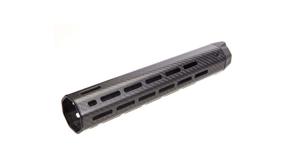 Lancer Systems LCH7 Octagon Carbon Fiber Handguard, 7.62mm, 7.2 in, Carbine Length, Standard, 18 TPI, Black, LCH7-06-ML-ST-18