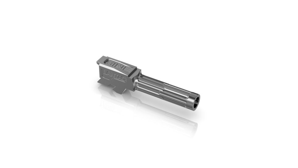 LANTAC 9INE Non-Threaded Barrel, Glock 43, Fluted, 1-10 Twist, 1/2-28 Thread, Stainless Steel, 01-GB-G43-NTH-SS