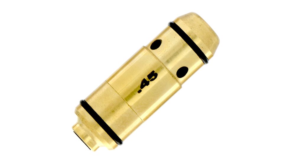 LaserLyte Laser Trainer Pistol Cartridge, 45 ACP, Brass, LT-45