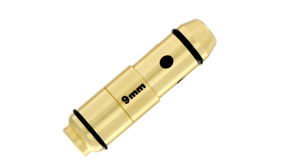 LaserLyte Laser Trainer Pistol Cartridge, 9mm, Brass, LT-9