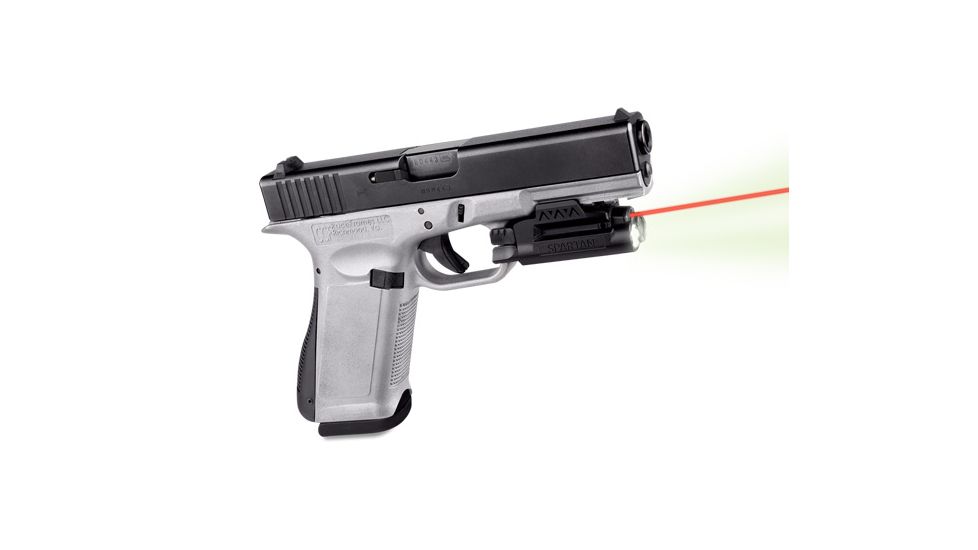 LaserMax Spartan Adjustable Fit LED Weapon Lights, AAA, Red, Black, SPS-C-R