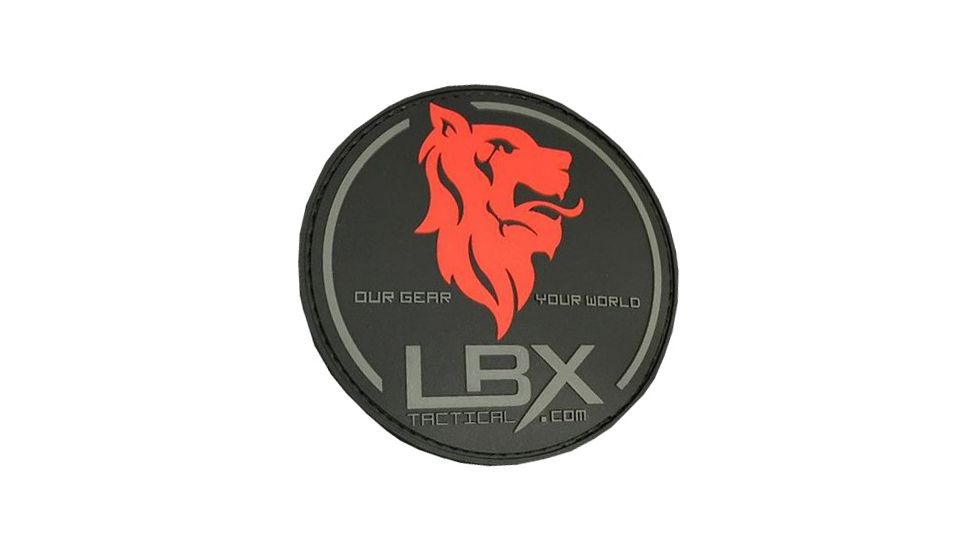LBX Tactical LBX Logo PVC Patch, Black LBX-6000 BLACK