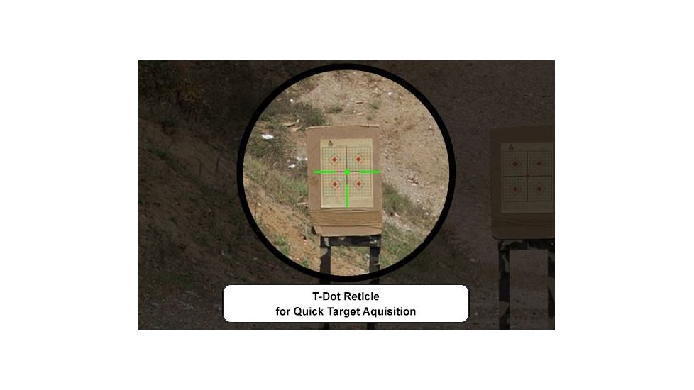 Leapers UTG ITA Red/Green T-Dot with QD Mount, Riser Adaptor, Black, 4.2in SCP-DS3840TDQ