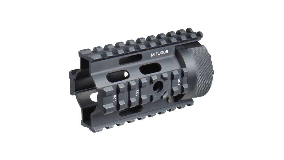Leapers UTG PRO AR Pistol Free Float Quad Rail System MTU008, EDEMO1