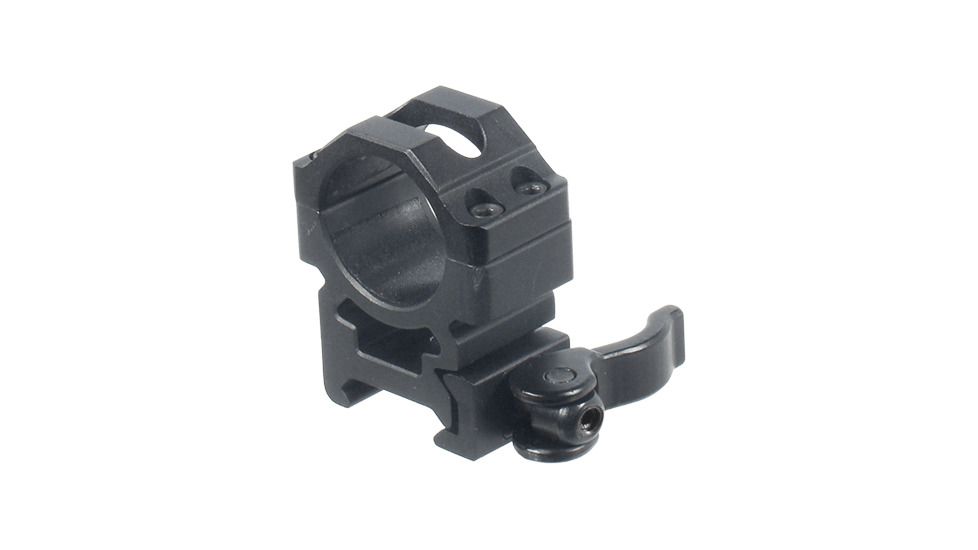 UTG Pro MAX STRENGTH 1in Medium Profile QD Scope Rings Pair, 22mm Width, Black, RQ2W1154