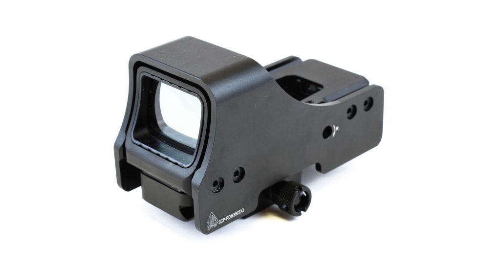 Leapers UTG 3.9in Red/Green Reflex Sight, 4MOA Dot in 58 MOA Circle Reticle, Black, SCP-RDM39CDQ
