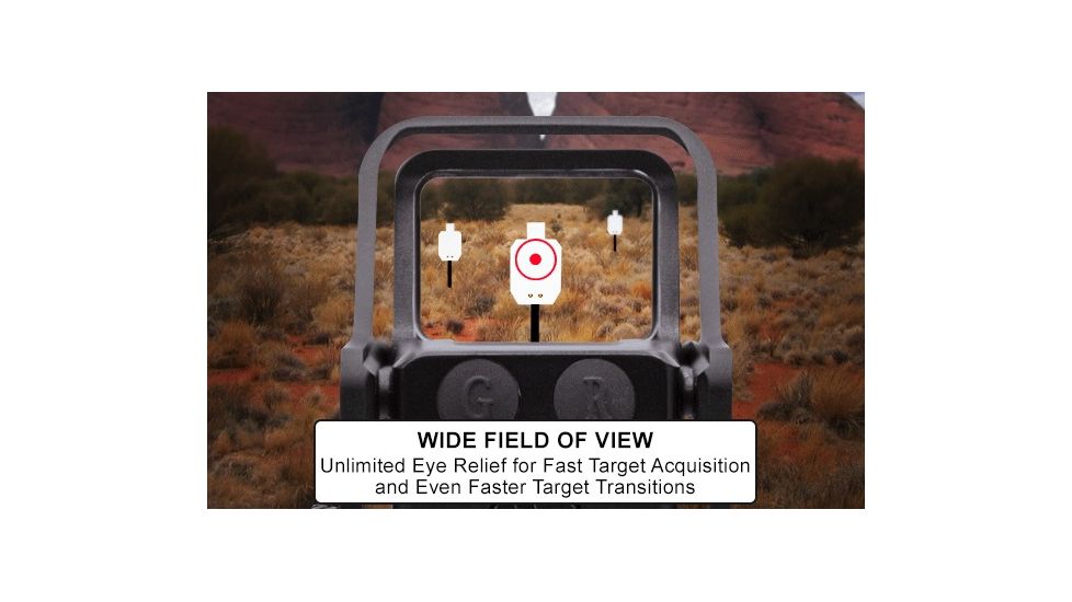 Leapers UTG 3.9in Red/Green Reflex Sight, 4MOA Dot in 58 MOA Circle Reticle, Black SCP-RDM39CDQ