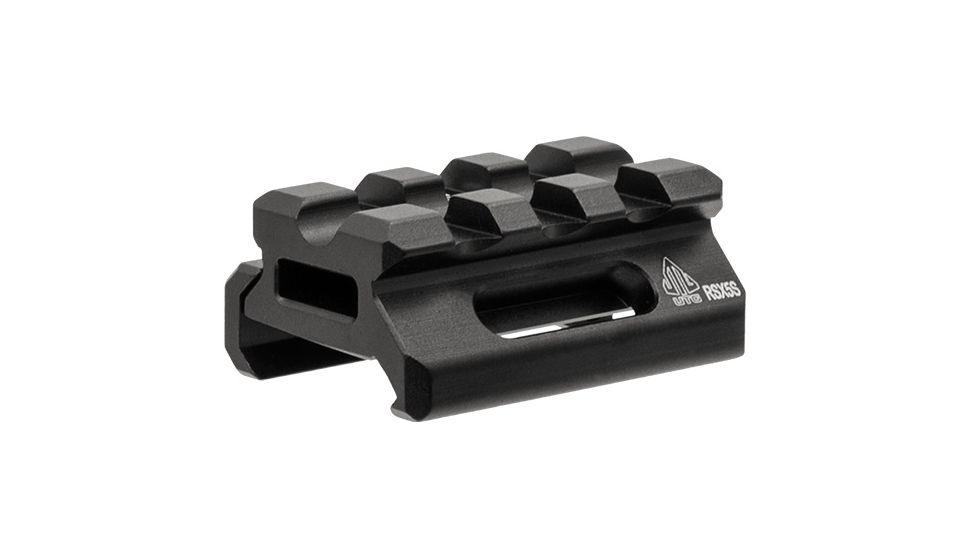 Leapers UTG 3-Slot Super Slim Picatinny Riser Mount, Black, .5in Height, MT-RSX5S