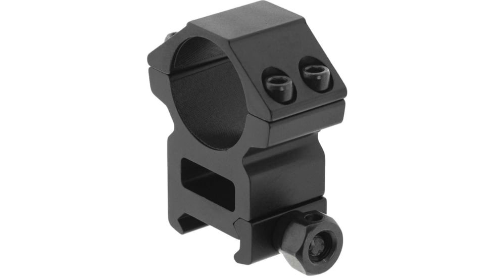 Leapers UTG ACCUSHOT 1in/2PCs Medium Profile Picatinny/Weaver Rings, Black, RGWM-25M4