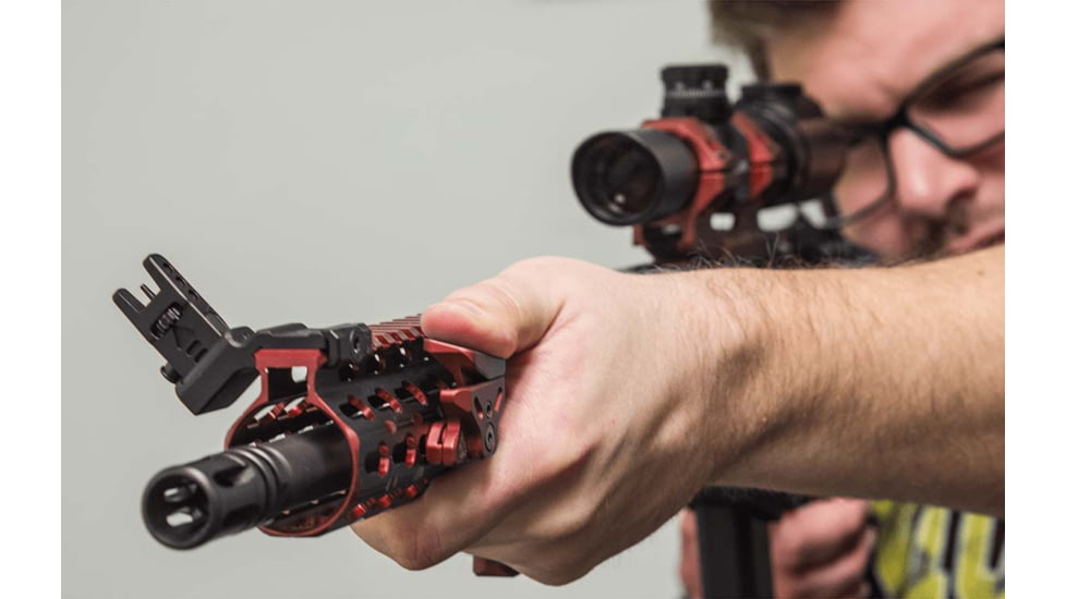 Leapers UTG Angled Index Mount, Keymod, Matte Red, TL-TRK01R