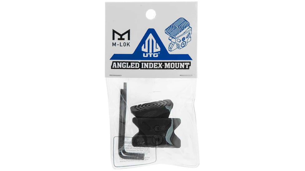 Leapers UTG Angled Index Mount, M-LOK, Matte Black, TL-TRM01