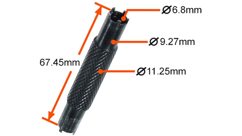 UTG Pro AR15 4&amp;5 Prong A1/A2 Dual Front Sight Tool, Black, SCP-A1245-A