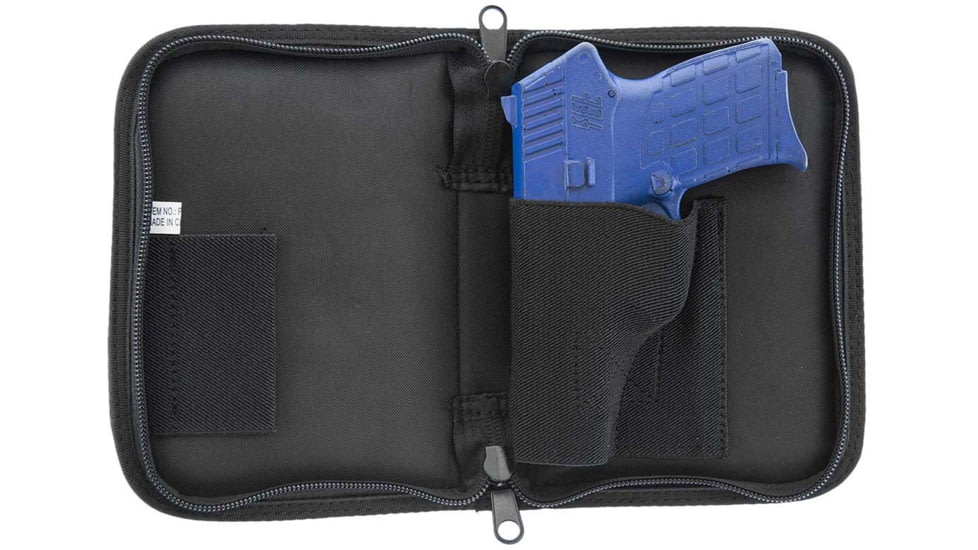 Leapers UTG Discreet Handgun Case for Sub-compact Pistol and Revolver, Black, PVC-PC380