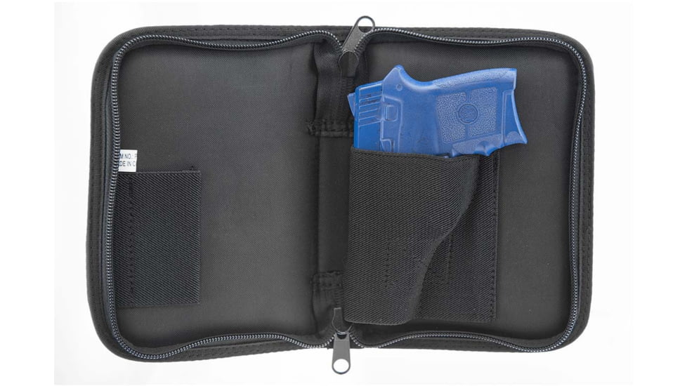 Leapers UTG Discreet Handgun Case for Sub-compact Pistol and Revolver, Black, PVC-PC380