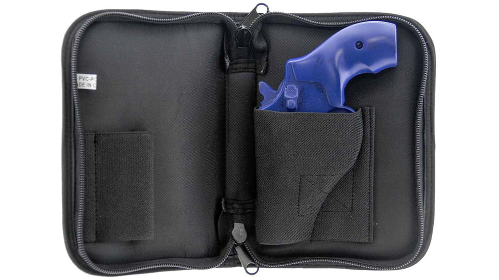Leapers UTG Discreet Handgun Case for Sub-compact Pistol and Revolver, Black, PVC-PC380