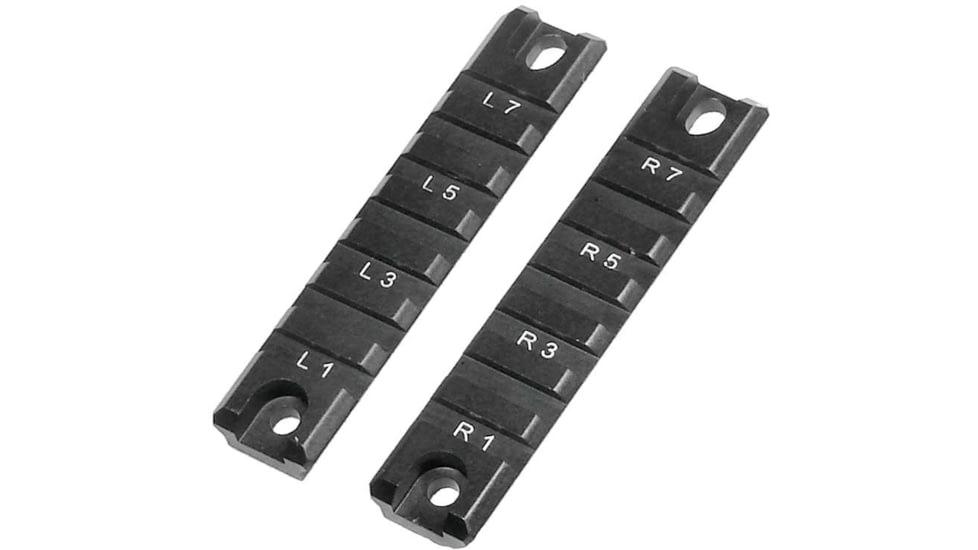 Leapers UTG G36 Picatinny Rail Set, 2-piece Short, Black, MNT-P501