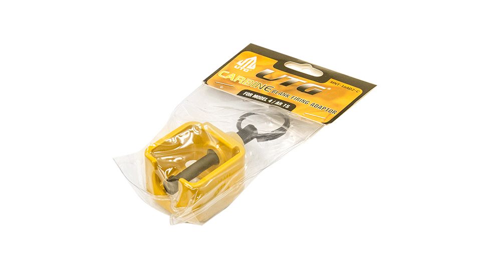 Leapers UTG Gen 3 AR15/M4 Blank Firing Adaptor w/Integral Housing for Carbine,Yellow MNT-16AD2-C